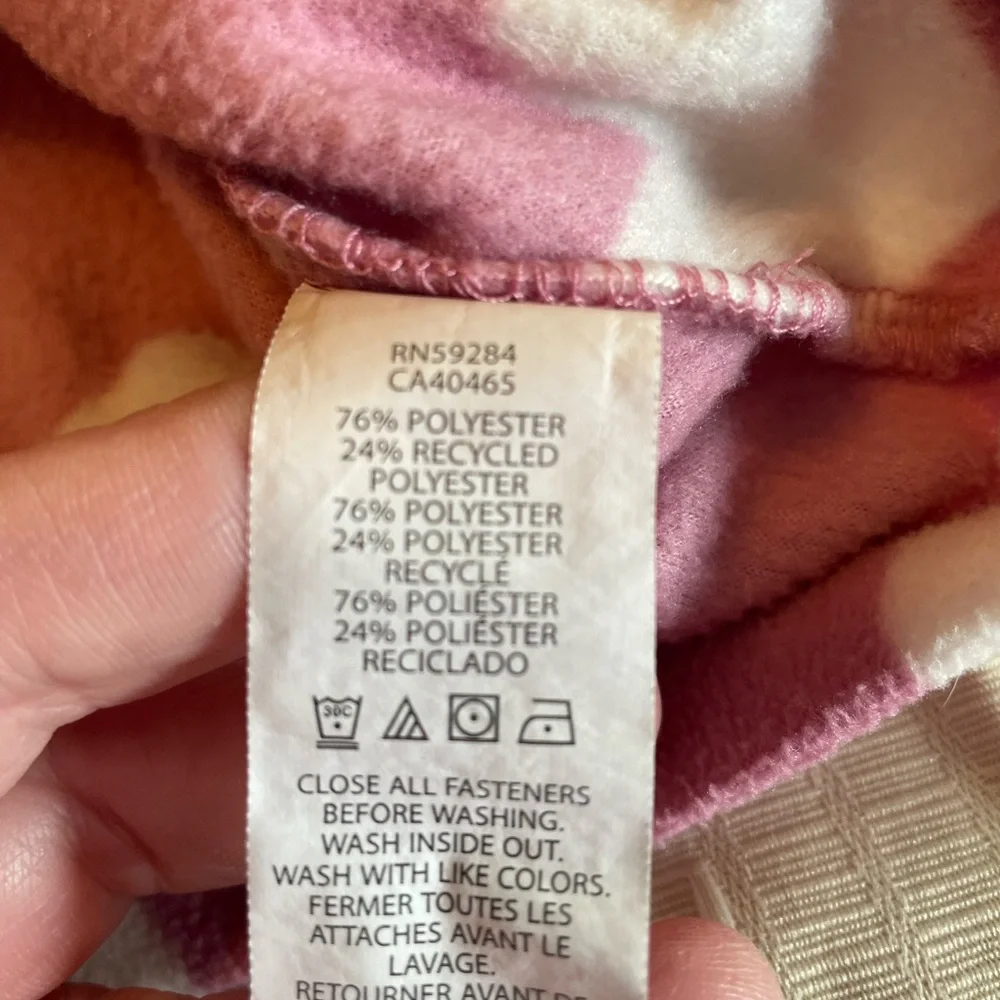 The Children’s Place Pink Heart Fleece Half-Zip Pullover Sweater Toddler 5/6